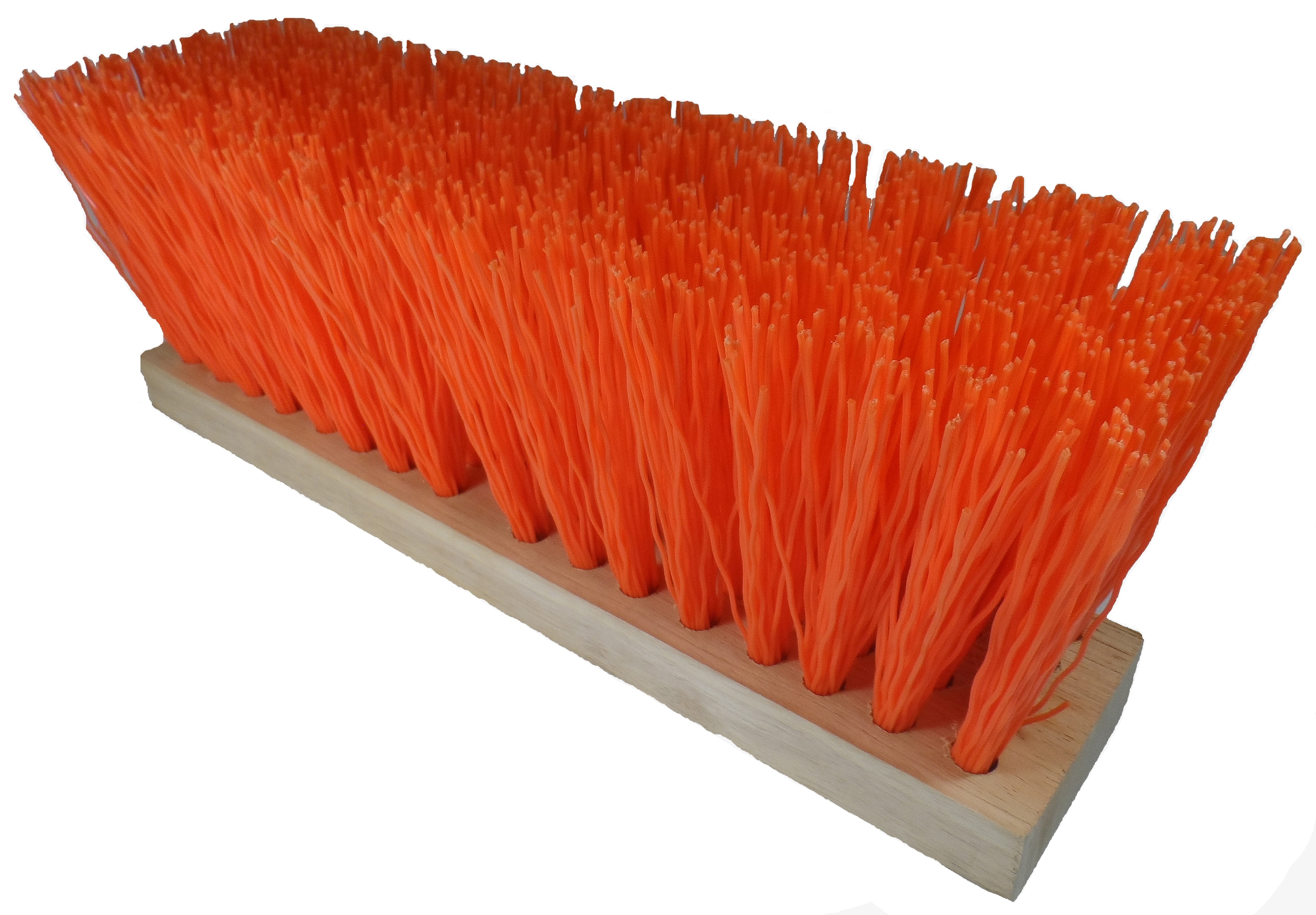 (image for) 16" Orange Poly Street Broom, case of 12